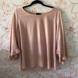 Pink long sleeve blouse